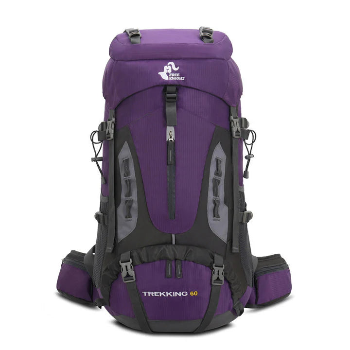 SwissTactix™ 60L robuster Wanderrucksack mit verstellbaren Trägern und wasserabweisendem Design.