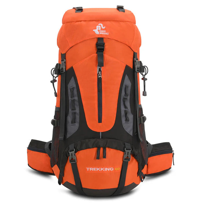 SwissTactix™ 60L robuster Wanderrucksack mit verstellbaren Trägern und wasserabweisendem Design.