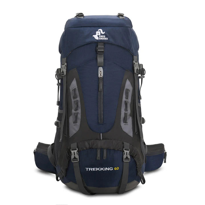 SwissTactix™ 60L robuster Wanderrucksack mit verstellbaren Trägern und wasserabweisendem Design.